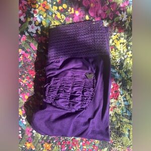 Cute Booty Lounge Purple Squiggle Leggings Size L